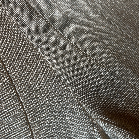 Louisa Spagnoli gold sparkly knit pants high waist - Picture 6 of 9